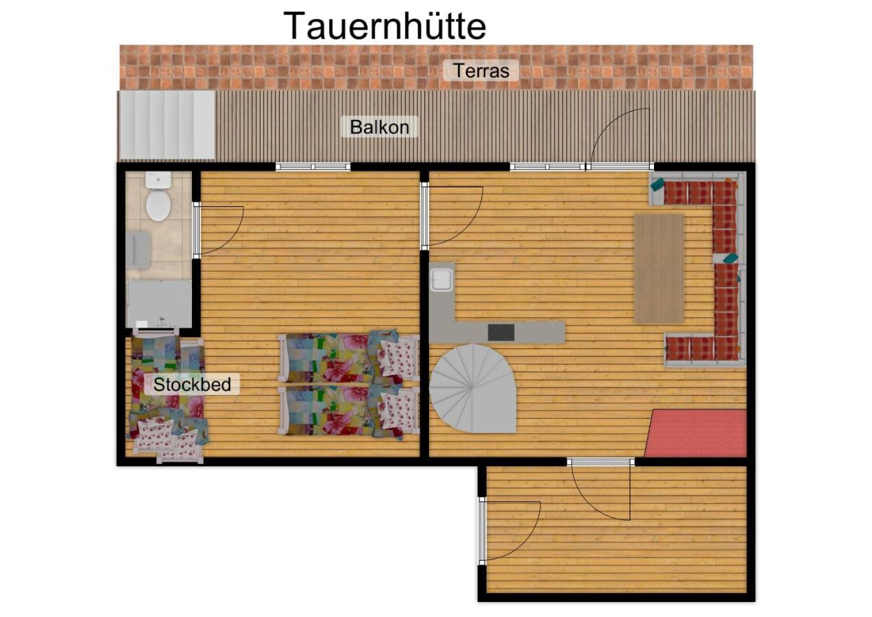 Tauernhuette Villa Piesendorf Bagian luar foto